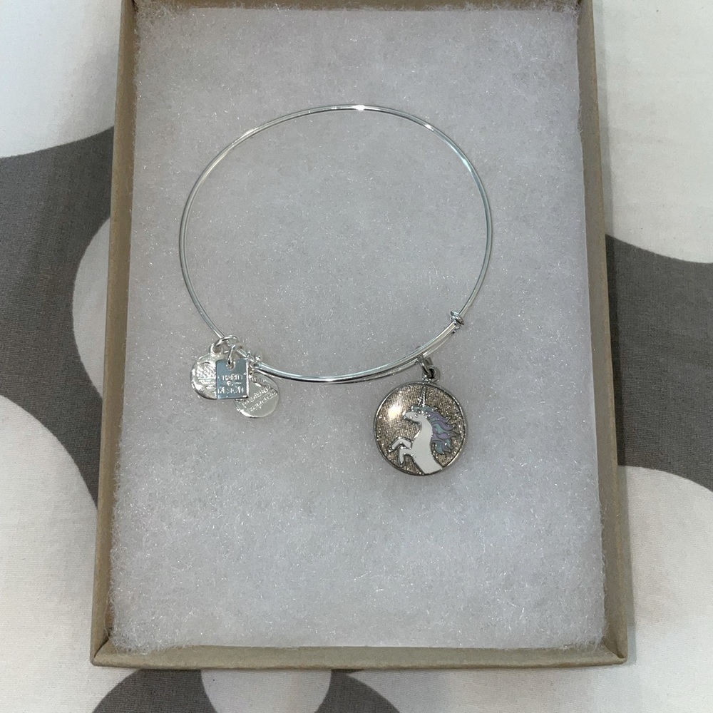 NWOT | Alex + Ani Unicorn Charm Bangle Bracelet